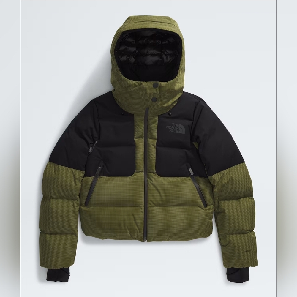 The North Face Woman's Cold Spell Cropped Down Green and Black Jacket S